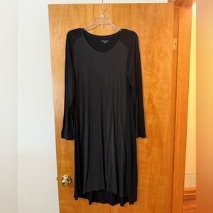 Eileen Fisher Cozy Viscose Stretch Jersey Dress & Certified Dyeing NWT MSRP $298